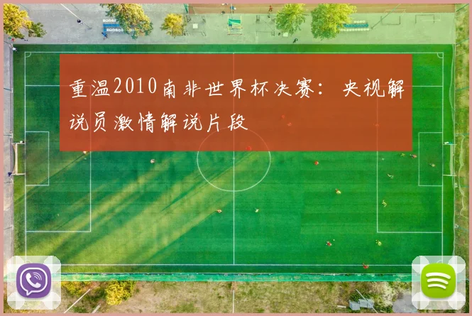 重温2010南非世界杯决赛：央视解说员激情解说片段